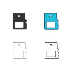 camera memory card icon vector illustration design