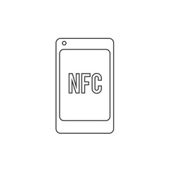 nfs phone icon vector illustration design