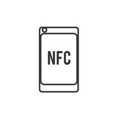 nfs phone icon vector illustration design