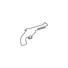 pistol gun icon vector illustration design