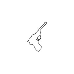 pistol gun icon vector illustration design