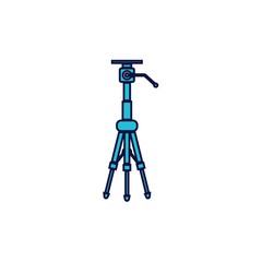 camera tripod stand icon vector illustration design