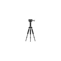 camera tripod stand icon vector illustration design
