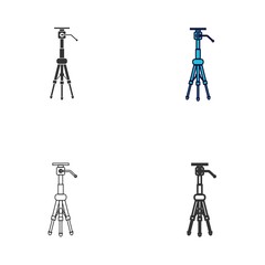 camera tripod stand icon vector illustration design