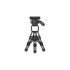 camera tripod stand icon vector illustration design