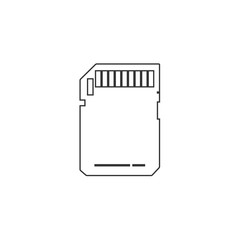 camera memory card icon vector illustration design