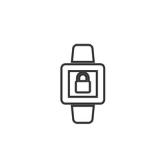 wrist watch security icon vector illustration design