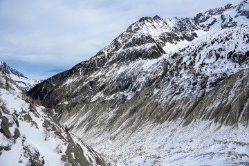 Rocky mountains in French Alps