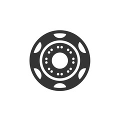 car wheel rim icon vector illustration design
