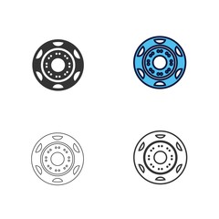car wheel rim icon vector illustration design