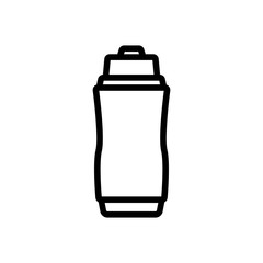 camping water bottle icon vector. camping water bottle sign. isolated contour symbol illustration