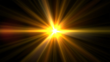 Obraz premium glowing abstract sun burst with digital lens flare.