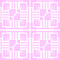 Pink Abstract Geometrical Pattern