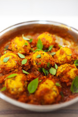a delicious homemade recipe of vegetarian rissole in tomato sauce and basil