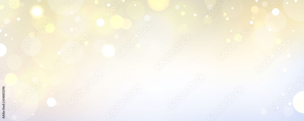 Wall mural abstract blurred light element that can be used for cover decoration bokeh background with yellow co