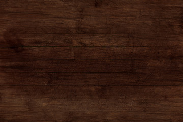 High resolution old wooden texture and background. Brown old oak wood table surface with knots and...