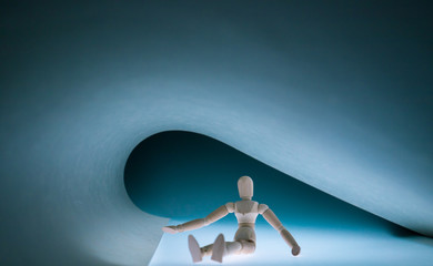 可愛い木製のデッサン人形