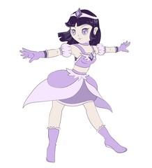 Violet magical girl new cartoon design