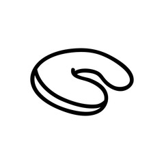 orthopedic pillow for neck and head icon vector. orthopedic pillow for neck and head sign. isolated contour symbol illustration