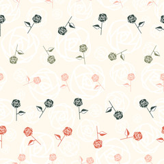 orange green scatter ditsy gradient seamless print background design