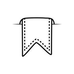 book label icon, line style