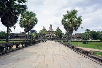 Obraz premium CAMBODIA:Siem Reap 遺跡の風景６ カンボジア：シェムリアップ 海外旅行、世界一周