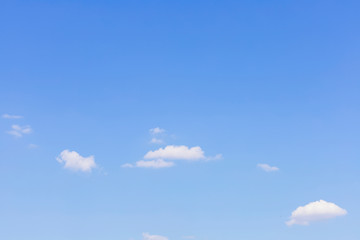 Blue sky with white clouds texture and background.