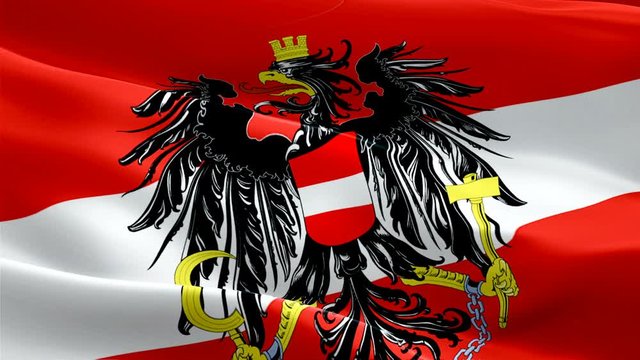 Austria waving flag. National 3d Austrian flag waving. Sign of Austria seamless loop animation. Austrian flag HD resolution Background. Austria flag Closeup 1080p Full HD video for presentation
