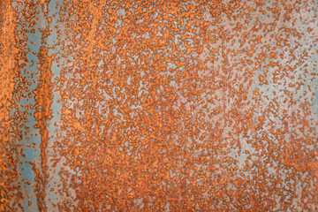 Macro detail of rusty metal texture