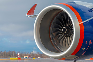 The right engine A350, Aeroflot
