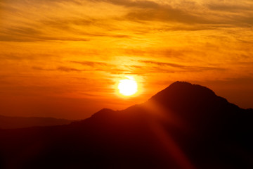 Phu Thok sunrise in the morning at Loei, Thailand 1