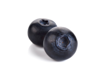 Fresh Blueberries on white background
