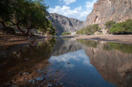 Wadi Tanuf in Nizwa, Sultanate of Oman