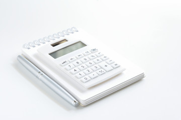Calculator on a notebook