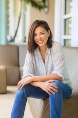 Portrait of a confident beautiful Asian woman.