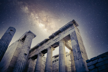 Acropolis ruins in Athens Greece