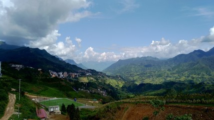 view of the mountains