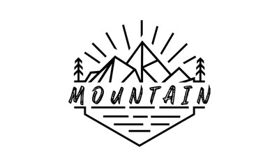 Retro Vintage Mountain for company