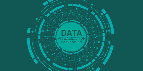 Data complexity representation. Big data concept visualization. Analytics abstract concept. Graphic background