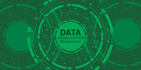 Data complexity representation. Big data concept visualization. Analytics abstract concept. Graphic background