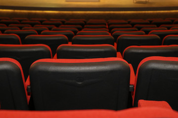 Fototapeta premium Asientos de sala de teatro