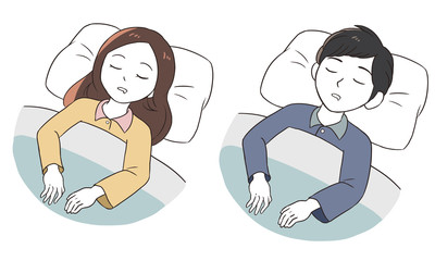 よだれを垂らして寝る