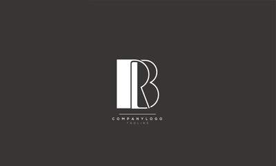 RB BR R B Letter Logo Design Icon Vector Symbol