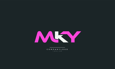 MKY Letter Logo Design Icon Vector Symbol