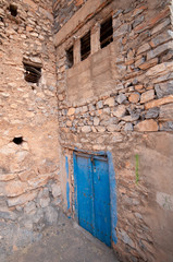 Fototapeta na wymiar Misfat Al Abriyeen is a unique mountainous village located 1,000 m above sea level, Oman