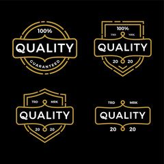 Set Luxury 100% Quality Guaranteed Vintage Badge Emblem Logo Design 
