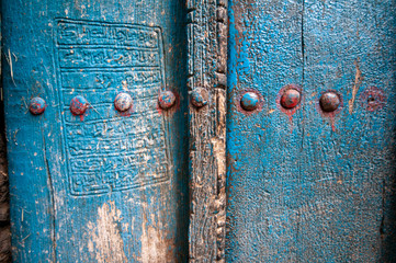 Old houses doors in Oman