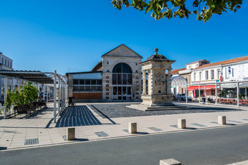 Fototapeta na wymiar Les halles de Château d'Oléron, Charente-maritime, Nouvelle-Aquitaine - France.