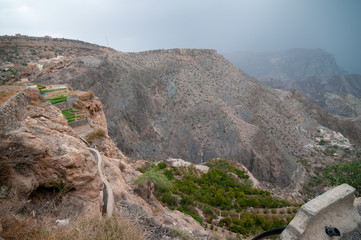 Jabal Al Akhdar mountain in Nizwa, Oman