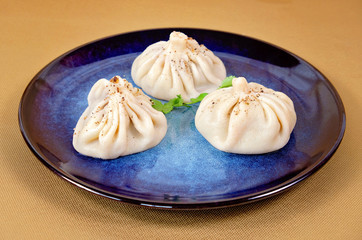 Georgian traditional khachapuri with meat